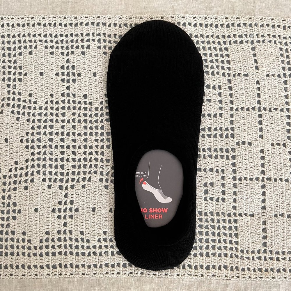 NEW with tags Skechers Active no show liner socks Black